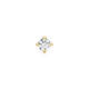  Ear Edit - Ear studs - Silver / 14kt GP - Zirconia